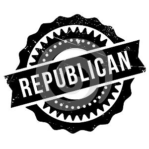 Republican stamp rubber grunge