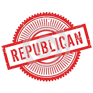 Republican stamp rubber grunge