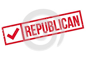Republican stamp rubber grunge