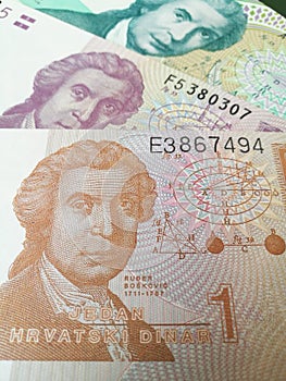 Republika Hrvatska money background