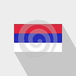 Republika Srpska flag Long Shadow design vector