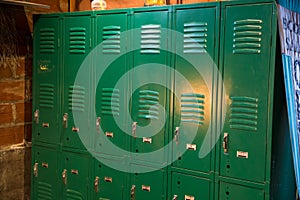 Repurposed Lockers at Yoga Studio