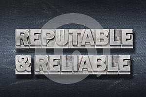 Reputable and reliable den