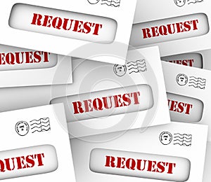 Request Envelope Pile Mail Delivery Customer Asking Jobs Tasks