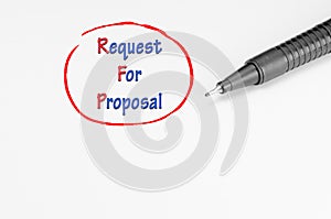Request for Proposal - Business Concept photo