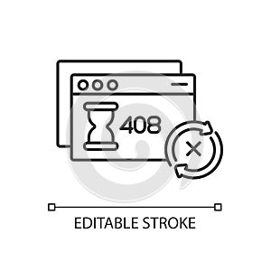 Request timeout linear icon