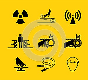 Required Personal Protective Equipment (PPE) Symbol,Safety Icon