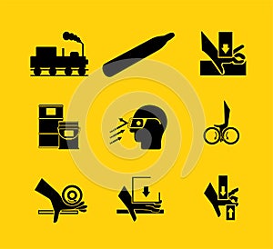 Required Personal Protective Equipment (PPE) Symbol,Safety Icon