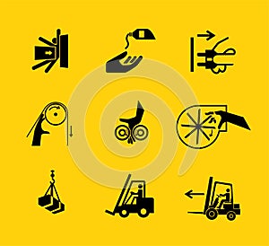 Required Personal Protective Equipment (PPE) Symbol,Safety Icon