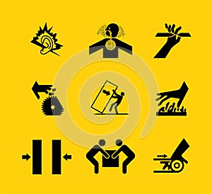 Required Personal Protective Equipment (PPE) Symbol,Safety Icon