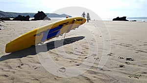 Rescue Board on sandy beach