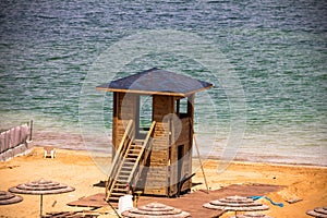 Rescue Booth at the Dead Sea