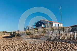 Rescue booth of the Paracou beach in La Chaume photo