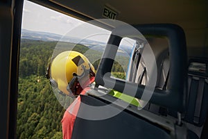 Rescue from difficult to access terrain by Helicopter Emergency Medical Service