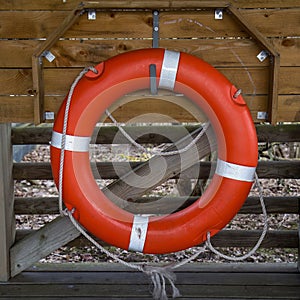 Rescue equipment Orange lifebuoy