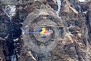 Rescue helicopter in Annapurna basecamp, Nepal