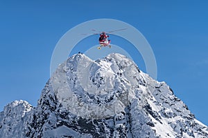 Rescue helicopter saved mountain climbers in Tatra Mountains