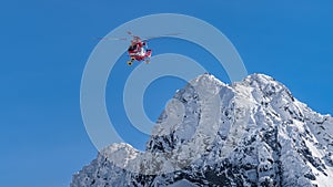 Rescue helicopter saved mountain climbers in Tatra Mountains