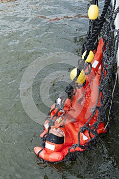 Rescue with a net