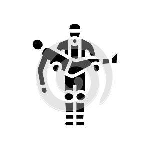 rescue operation glyph icon vector illustration