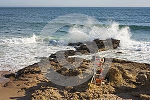 Rescue station on the beach