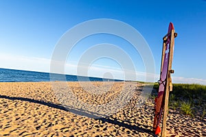 Rescue station on the beaches of Chappaquiddick