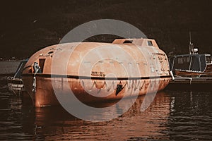 Rescue vessel in Sauda Norway