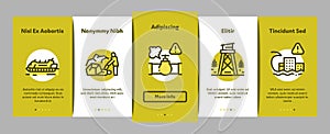 Rescuer Equipment Onboarding Elements Icons Set Vector