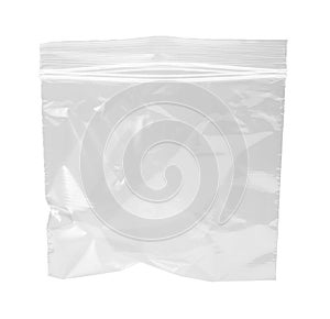 Resealable Plastic Bag isolated