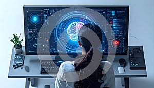 Research with Brain Visualization on Computer Screen