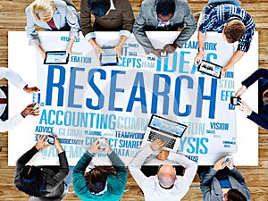 Research Data Facts Information Solutions Exploration Concept