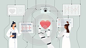 Research with help AI vector concept