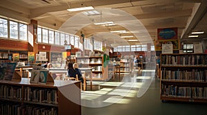 research high school library