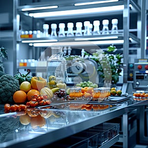 Research laboratory focuses on nutritional analysis within food science