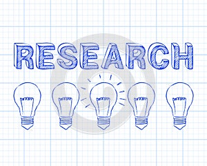 Research Light Bulbs Graph Paper