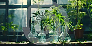 Research room extracts chemicals from marijuana to make medicine for medical use