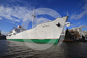 The research vessel Vityaz  in Kaliningrad city, Russia