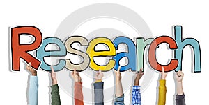 Research Word Concepts Isolated on Background photo