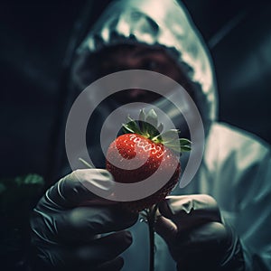 Researchers use modern agricultural technology to produce Strawberrys.AI generated