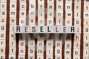 Reseller word concept