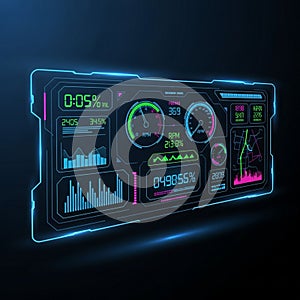 Resembles a high tech control panel often seen in sci fi contexts