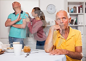 Resentment of an elderly father for adult children