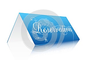 Reservation sign