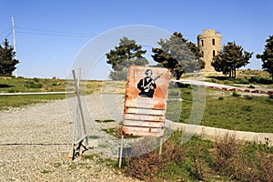 Reserved for army. Forbidden Zone sign.