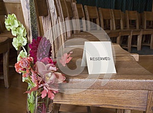 Reserved chair
