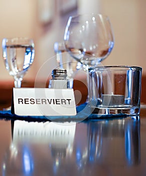 Reservado un restaurante mesa 