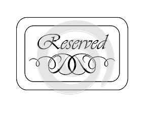 Reserved Sign