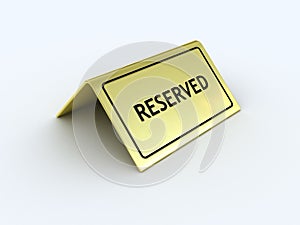 Reserved Sign