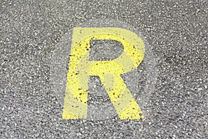 Reserved Sign on asphalt