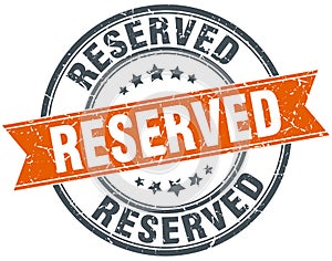 reserved stamp